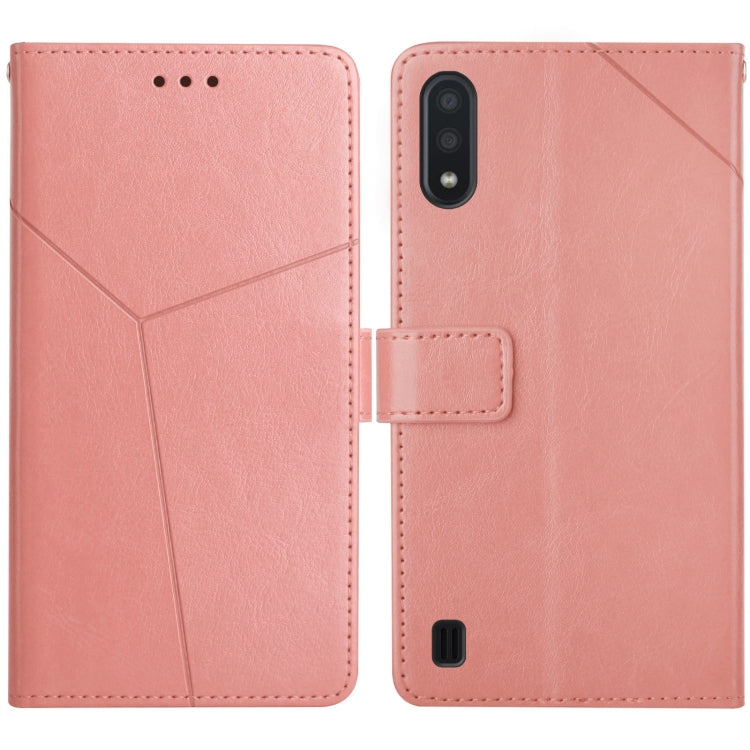 For Samsung Galaxy M10 / A10 Y Stitching Horizontal Flip Leather Case with Holder & Card Slots & Wallet & Photo Frame
