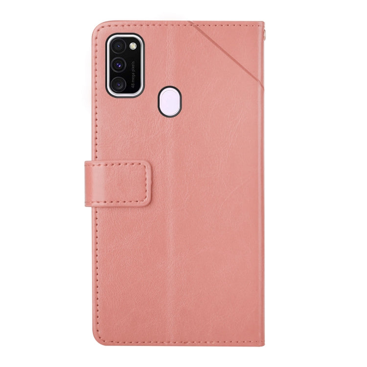 For Samsung Galaxy M21 / M30s Y Stitching Horizontal Flip Leather Case with Holder & Card Slots & Wallet & Photo Frame