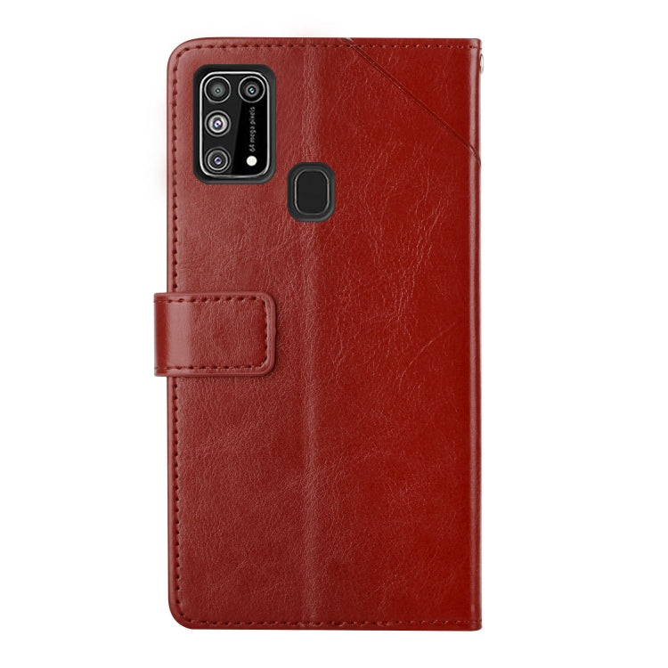 For Samsung Galaxy M51 Y Stitching Horizontal Flip Leather Case with Holder & Card Slots & Wallet & Photo Frame