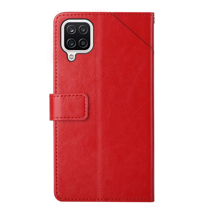 For Samsung Galaxy M62 / F62 Y Stitching Horizontal Flip Leather Case with Holder & Card Slots & Wallet & Photo Frame