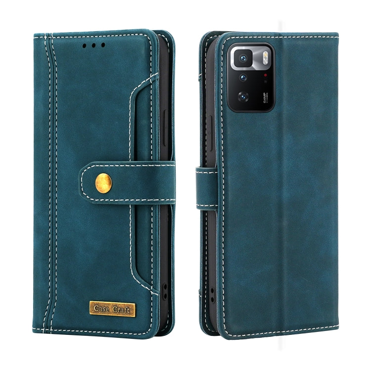 For Xiaomi Redmi Note 10 Pro 5G / Poco X3 GT Copper Buckle Flip Leather Phone Case