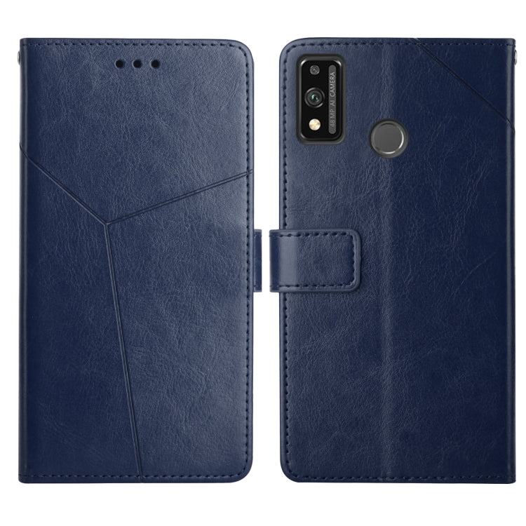 For Honor 9X Lite Y Stitching Horizontal Flip Leather Phone Case with Holder & Card Slots & Wallet & Photo Frame