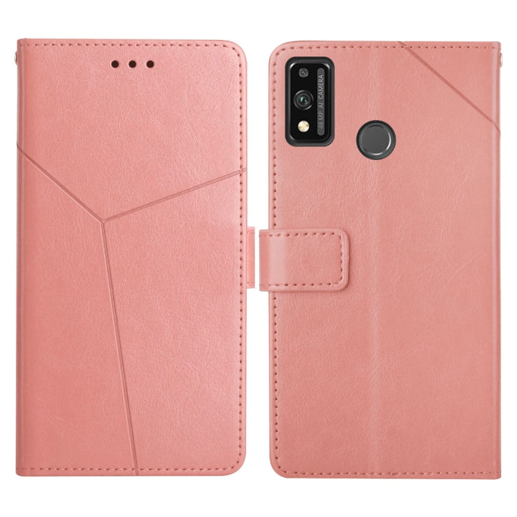 For Honor 9X Lite Y Stitching Horizontal Flip Leather Phone Case with Holder & Card Slots & Wallet & Photo Frame