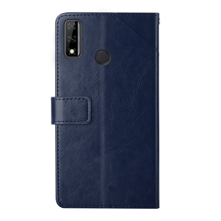 For Honor Y8s Y Stitching Horizontal Flip Leather Phone Case with Holder & Card Slots & Wallet & Photo Frame