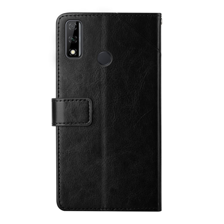 For Honor Y8s Y Stitching Horizontal Flip Leather Phone Case with Holder & Card Slots & Wallet & Photo Frame