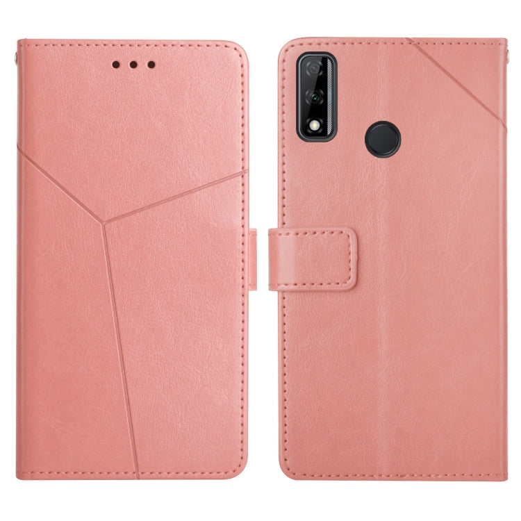 For Honor Y8s Y Stitching Horizontal Flip Leather Phone Case with Holder & Card Slots & Wallet & Photo Frame