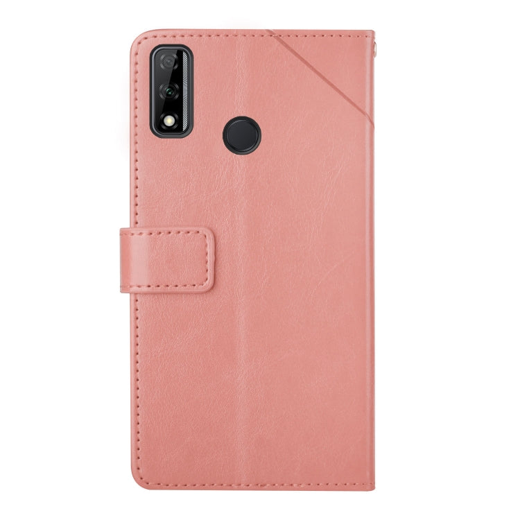 For Honor Y8s Y Stitching Horizontal Flip Leather Phone Case with Holder & Card Slots & Wallet & Photo Frame