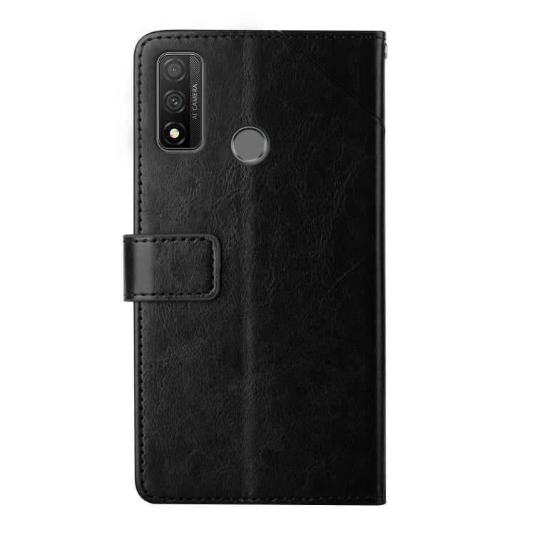For Huawei P Smart 2020 Y Stitching Horizontal Flip Leather Phone Case with Holder & Card Slots & Wallet & Photo Frame