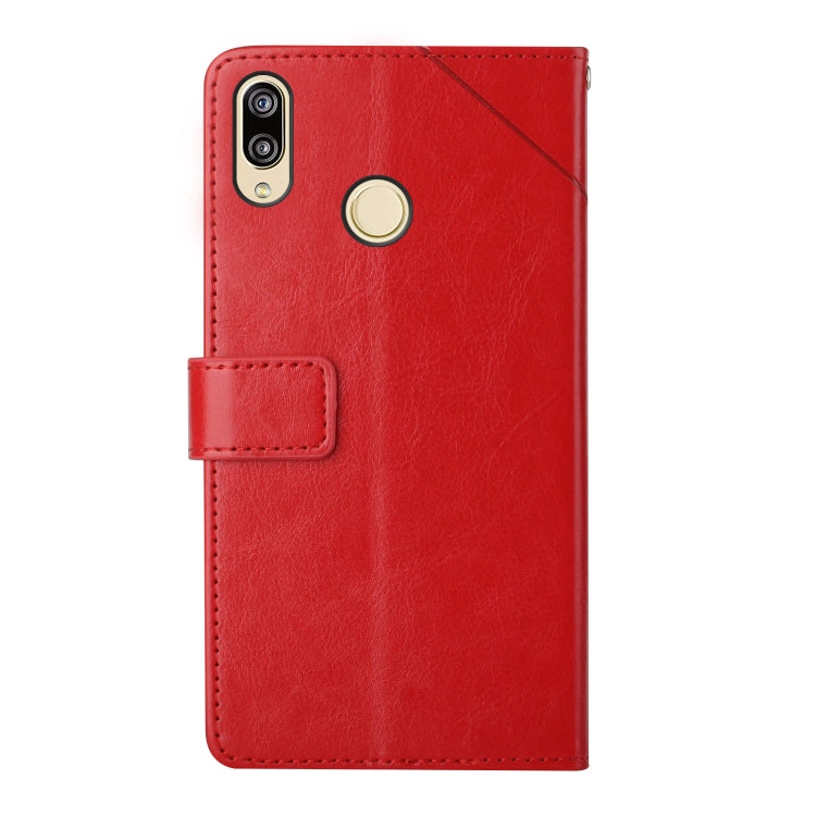 For Huawei P20 Lite Y Stitching Horizontal Flip Leather Phone Case with Holder & Card Slots & Wallet & Photo Frame