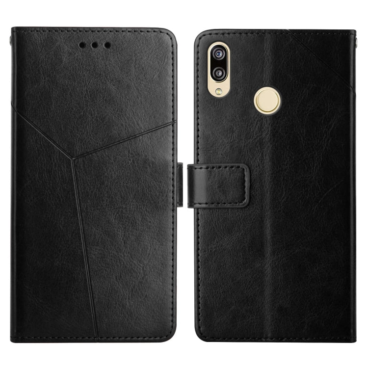 For Huawei P20 Lite Y Stitching Horizontal Flip Leather Phone Case with Holder & Card Slots & Wallet & Photo Frame