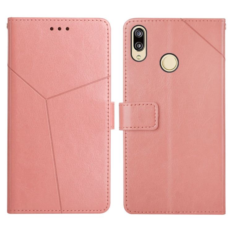 For Huawei P20 Lite Y Stitching Horizontal Flip Leather Phone Case with Holder & Card Slots & Wallet & Photo Frame