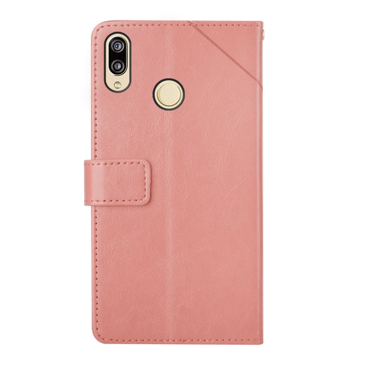 For Huawei P20 Lite Y Stitching Horizontal Flip Leather Phone Case with Holder & Card Slots & Wallet & Photo Frame