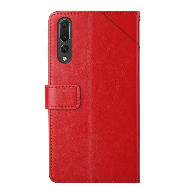 For Huawei P20 Pro Y Stitching Horizontal Flip Leather Phone Case with Holder & Card Slots & Wallet & Photo Frame