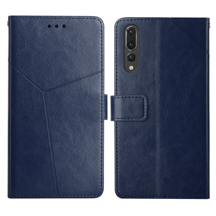 For Huawei P20 Pro Y Stitching Horizontal Flip Leather Phone Case with Holder & Card Slots & Wallet & Photo Frame