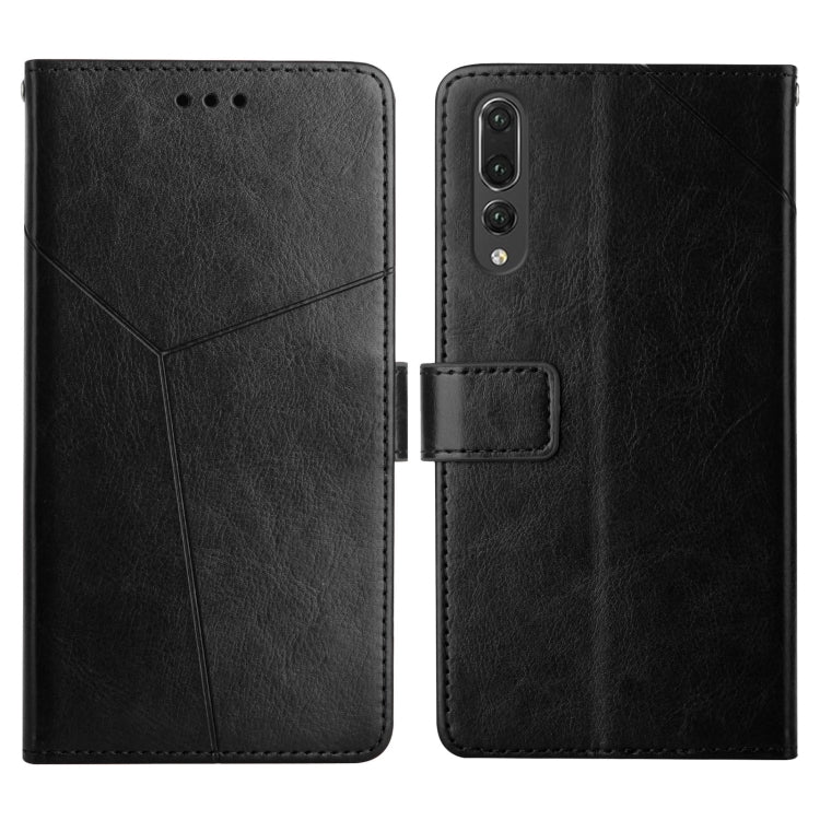 For Huawei P20 Pro Y Stitching Horizontal Flip Leather Phone Case with Holder & Card Slots & Wallet & Photo Frame