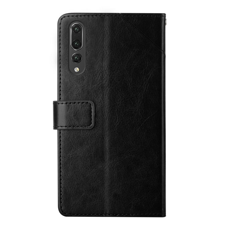 For Huawei P20 Pro Y Stitching Horizontal Flip Leather Phone Case with Holder & Card Slots & Wallet & Photo Frame
