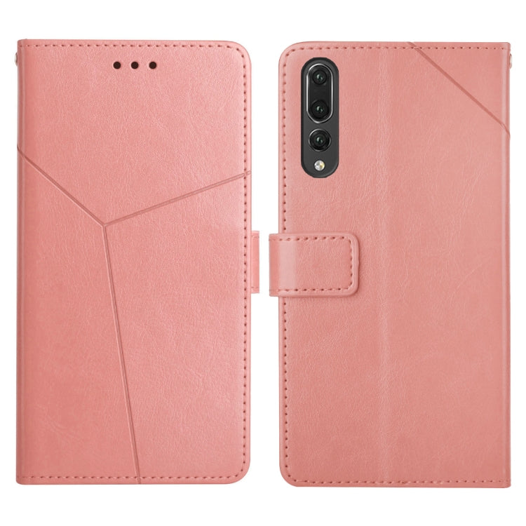 For Huawei P20 Pro Y Stitching Horizontal Flip Leather Phone Case with Holder & Card Slots & Wallet & Photo Frame