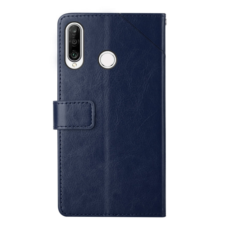 For Huawei P30 Lite Y Stitching Horizontal Flip Leather Phone Case with Holder & Card Slots & Wallet & Photo Frame