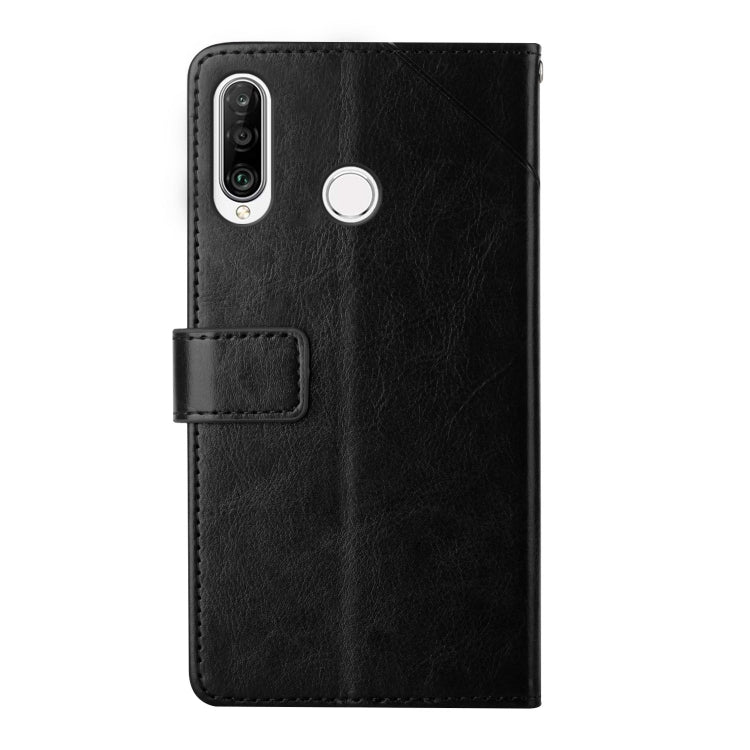 For Huawei P30 Lite Y Stitching Horizontal Flip Leather Phone Case with Holder & Card Slots & Wallet & Photo Frame