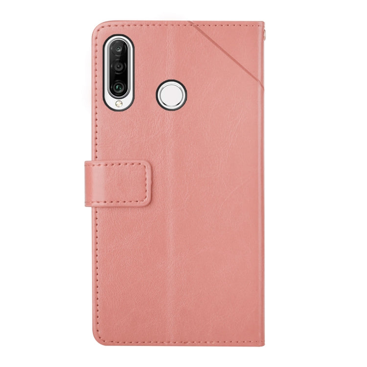 For Huawei P30 Lite Y Stitching Horizontal Flip Leather Phone Case with Holder & Card Slots & Wallet & Photo Frame