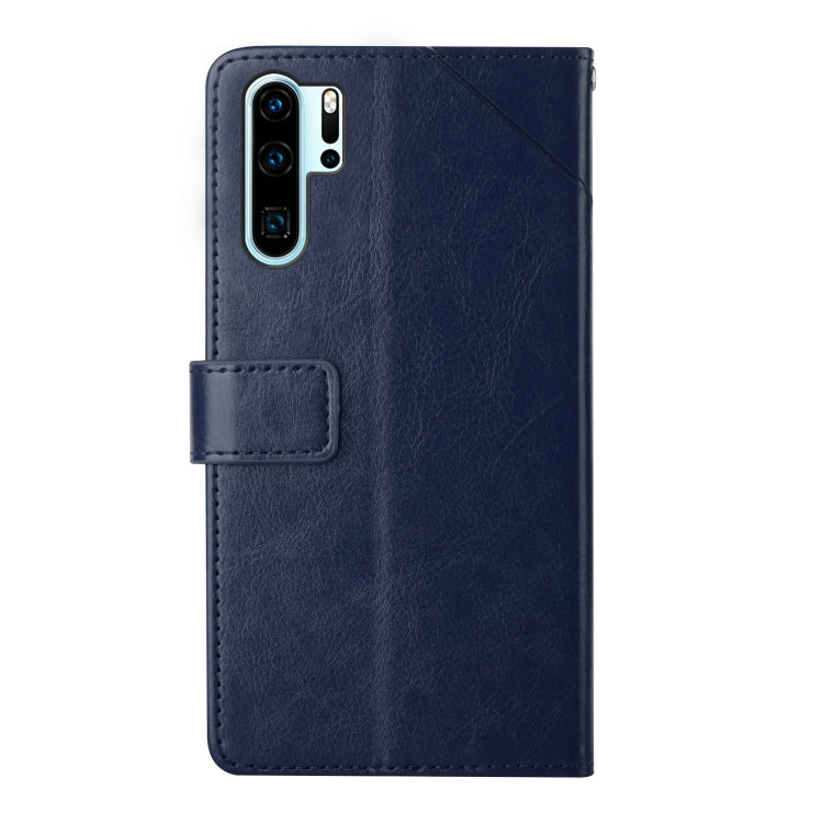For Huawei P30 Pro Y Stitching Horizontal Flip Leather Phone Case with Holder & Card Slots & Wallet & Photo Frame
