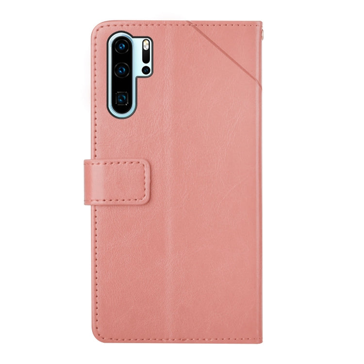 For Huawei P30 Pro Y Stitching Horizontal Flip Leather Phone Case with Holder & Card Slots & Wallet & Photo Frame