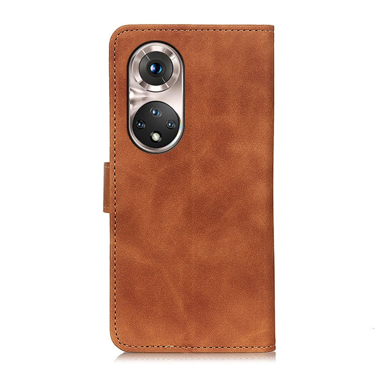 For Huawei nova 9 Pro / Honor 50 Pro KHAZNEH Retro Texture Horizontal Flip Leather Phone Case