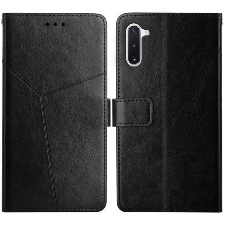 For Samsung Galaxy Note10 Y Stitching Horizontal Flip Leather Case with Holder & Card Slots & Wallet & Photo Frame