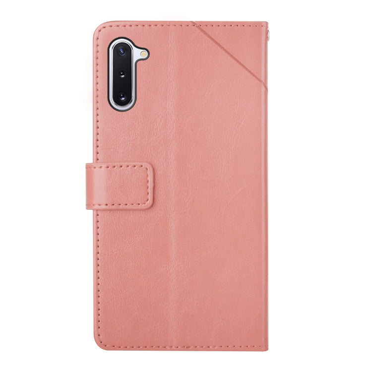 For Samsung Galaxy Note10 Y Stitching Horizontal Flip Leather Case with Holder & Card Slots & Wallet & Photo Frame