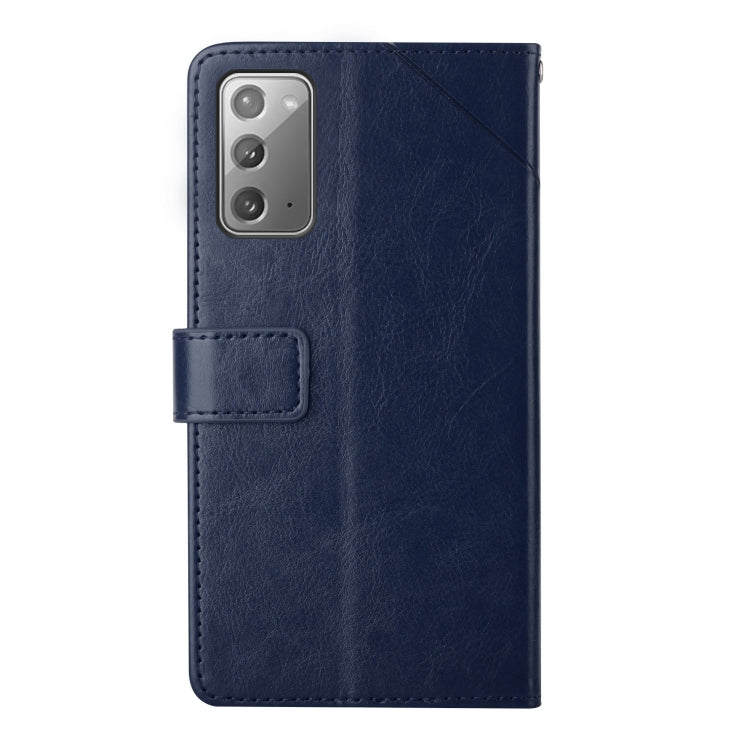 For Samsung Galaxy Note20 Y Stitching Horizontal Flip Leather Case with Holder & Card Slots & Wallet & Photo Frame