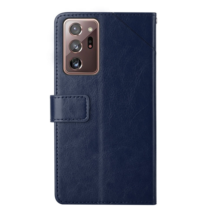 For Samsung Galaxy Note20 Ultra Y Stitching Horizontal Flip Leather Case with Holder & Card Slots & Wallet & Photo Frame