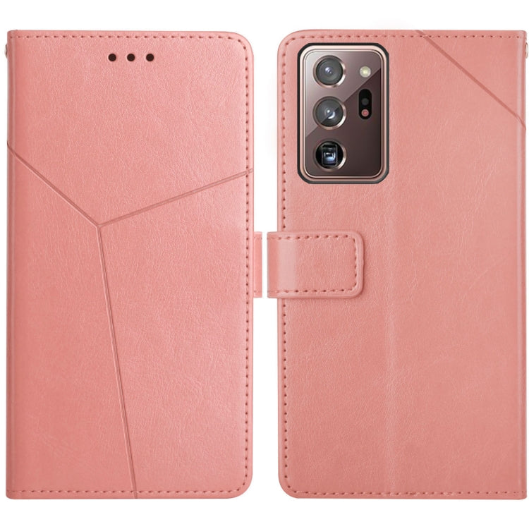 For Samsung Galaxy Note20 Ultra Y Stitching Horizontal Flip Leather Case with Holder & Card Slots & Wallet & Photo Frame