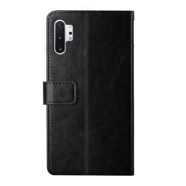 For Samsung Galaxy Note10+ Y Stitching Horizontal Flip Leather Case with Holder & Card Slots & Wallet & Photo Frame
