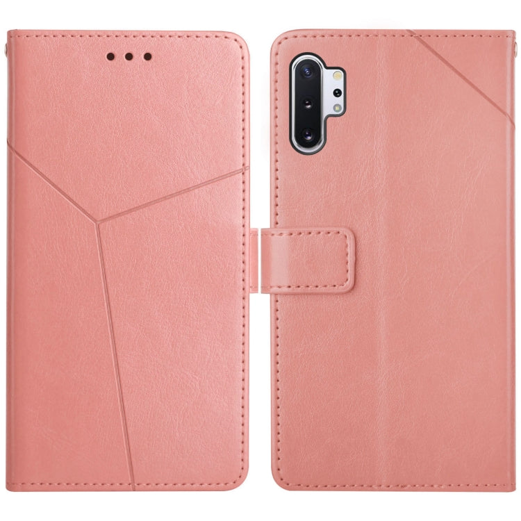 For Samsung Galaxy Note10+ Y Stitching Horizontal Flip Leather Case with Holder & Card Slots & Wallet & Photo Frame