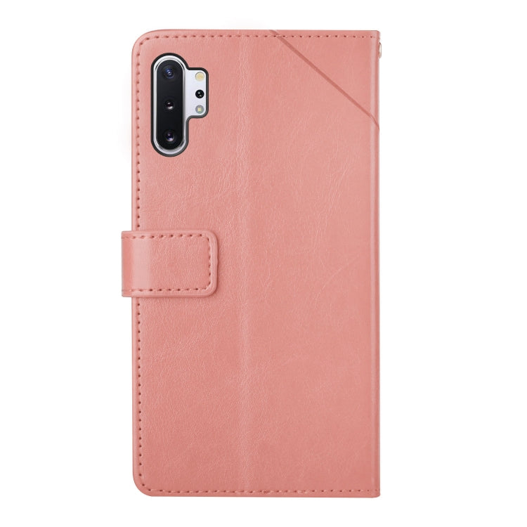 For Samsung Galaxy Note10+ Y Stitching Horizontal Flip Leather Case with Holder & Card Slots & Wallet & Photo Frame