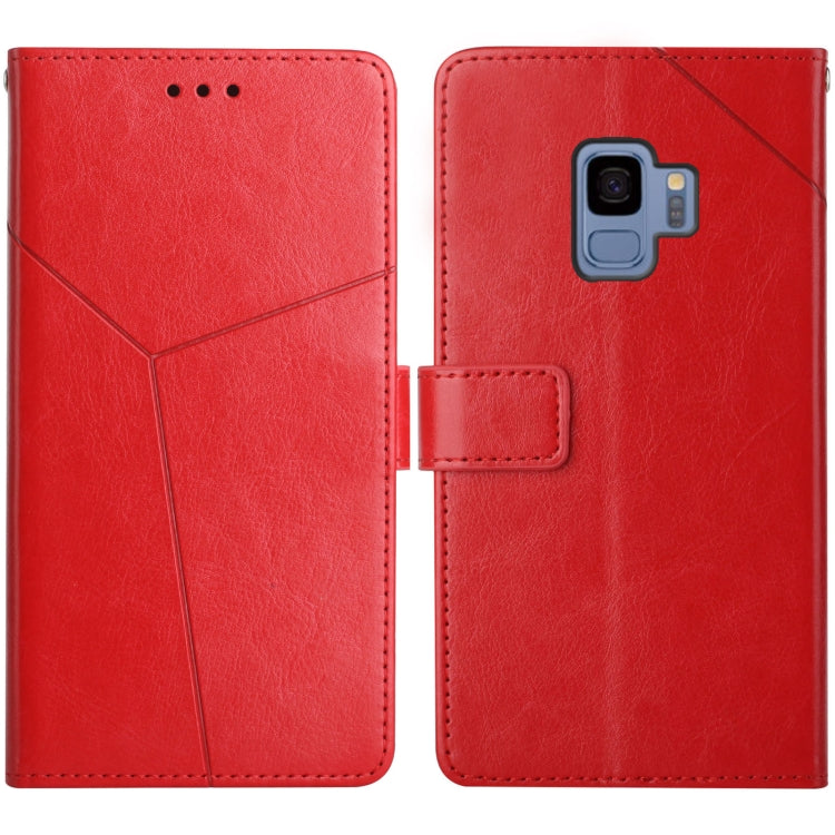 For Samsung Galaxy S9 Y Stitching Horizontal Flip Leather Case with Holder & Card Slots & Wallet & Photo Frame