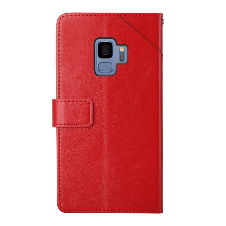 For Samsung Galaxy S9 Y Stitching Horizontal Flip Leather Case with Holder & Card Slots & Wallet & Photo Frame