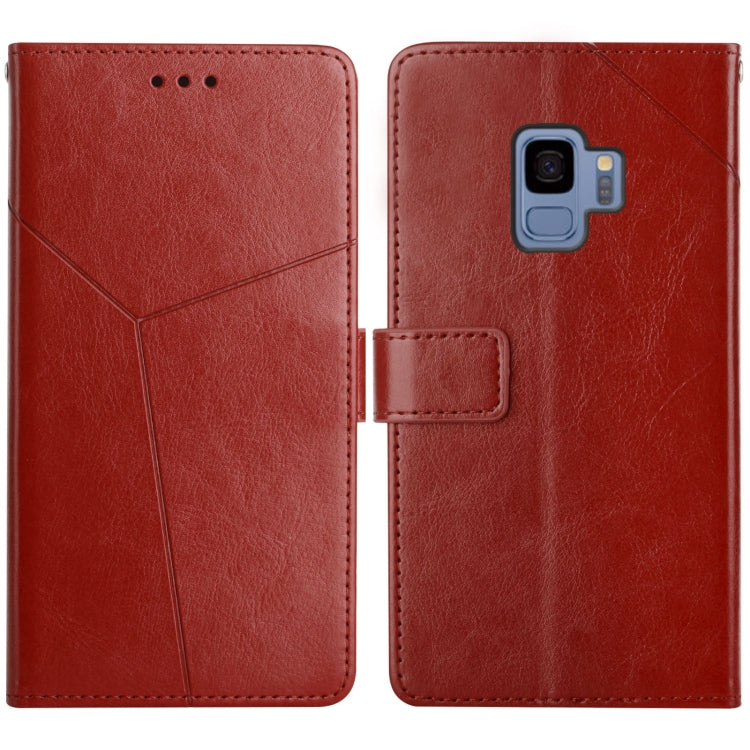 For Samsung Galaxy S9 Y Stitching Horizontal Flip Leather Case with Holder & Card Slots & Wallet & Photo Frame