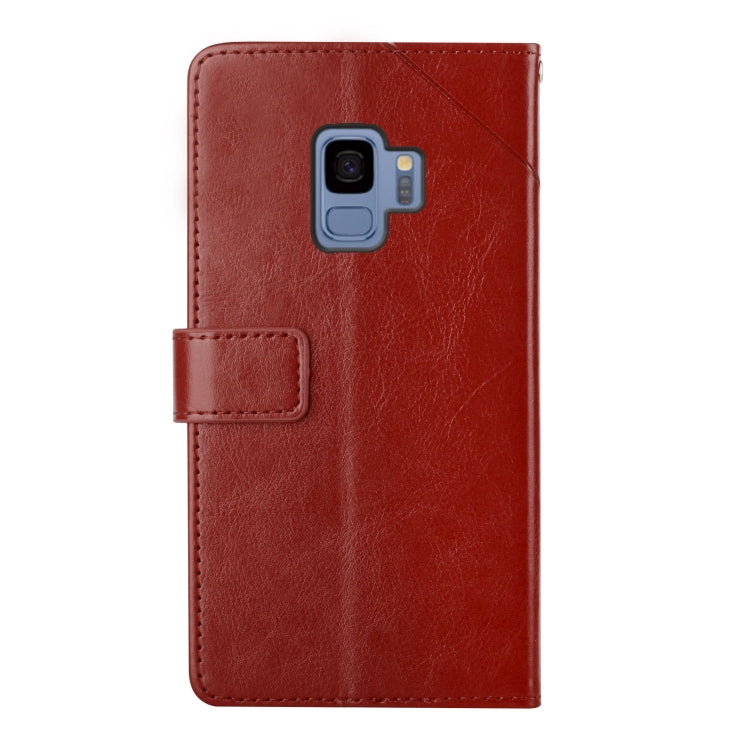 For Samsung Galaxy S9 Y Stitching Horizontal Flip Leather Case with Holder & Card Slots & Wallet & Photo Frame