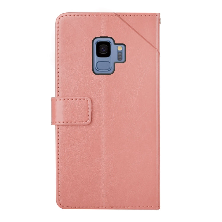 For Samsung Galaxy S9 Y Stitching Horizontal Flip Leather Case with Holder & Card Slots & Wallet & Photo Frame