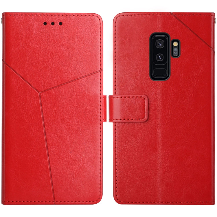 For Samsung Galaxy S9+ Y Stitching Horizontal Flip Leather Case with Holder & Card Slots & Wallet & Photo Frame