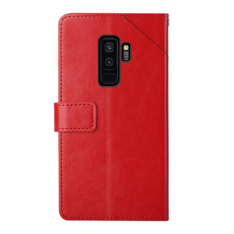 For Samsung Galaxy S9+ Y Stitching Horizontal Flip Leather Case with Holder & Card Slots & Wallet & Photo Frame
