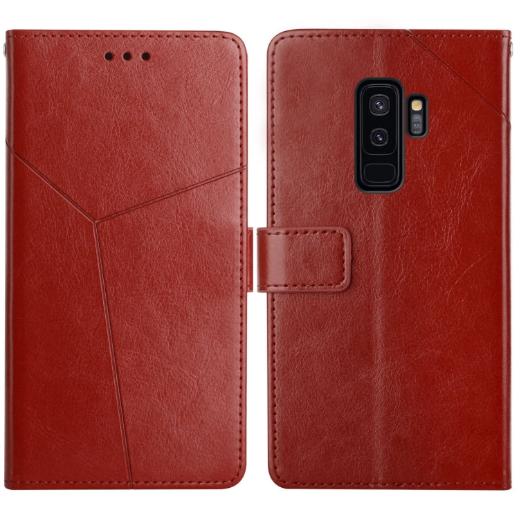 For Samsung Galaxy S9+ Y Stitching Horizontal Flip Leather Case with Holder & Card Slots & Wallet & Photo Frame