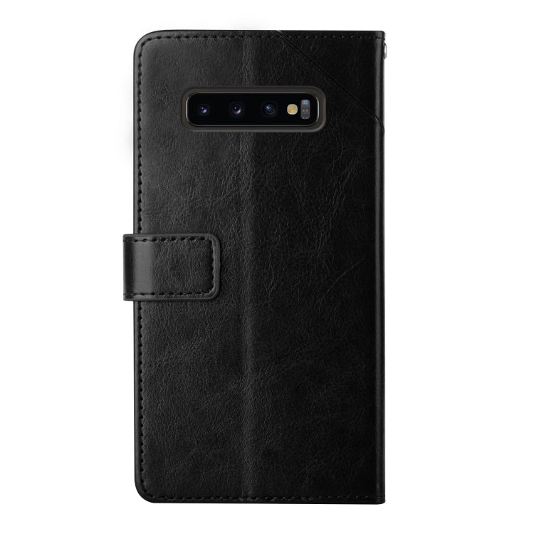 For Samsung Galaxy S10+ Y Stitching Horizontal Flip Leather Case with Holder & Card Slots & Wallet & Photo Frame