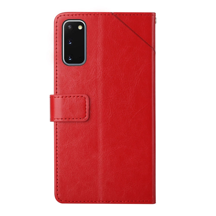 For Samsung Galaxy S20 Y Stitching Horizontal Flip Leather Case with Holder & Card Slots & Wallet & Photo Frame