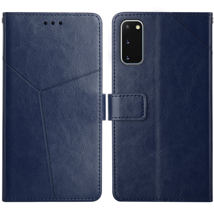 For Samsung Galaxy S20 Y Stitching Horizontal Flip Leather Case with Holder & Card Slots & Wallet & Photo Frame