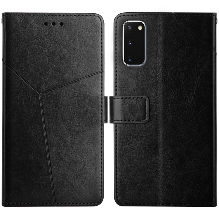 For Samsung Galaxy S20 Y Stitching Horizontal Flip Leather Case with Holder & Card Slots & Wallet & Photo Frame