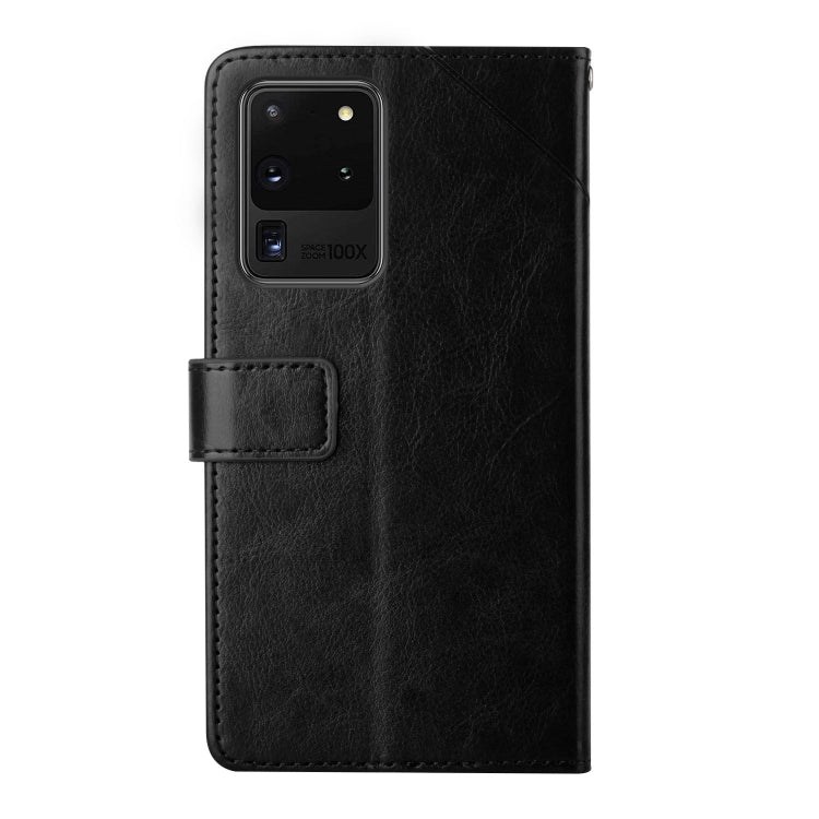 For Samsung Galaxy S20 Ultra Y Stitching Horizontal Flip Leather Case with Holder & Card Slots & Wallet & Photo Frame
