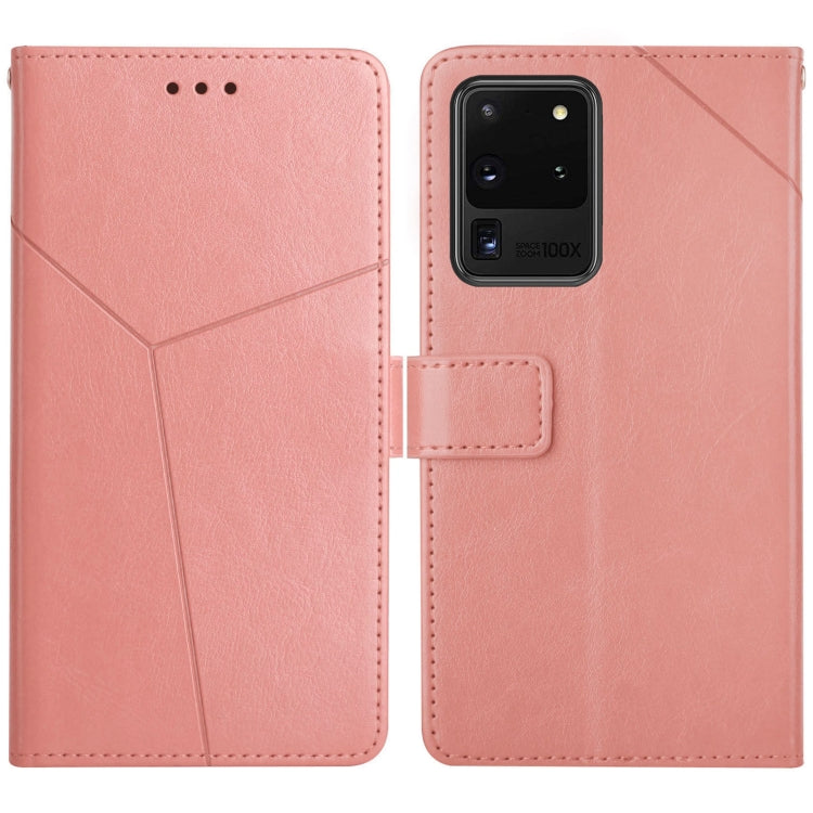 For Samsung Galaxy S20 Ultra Y Stitching Horizontal Flip Leather Case with Holder & Card Slots & Wallet & Photo Frame