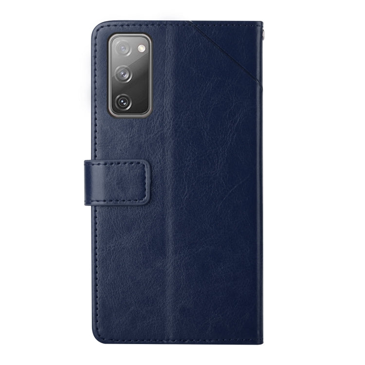 For Samsung Galaxy S20 FE Y Stitching Horizontal Flip Leather Case with Holder & Card Slots & Wallet & Photo Frame